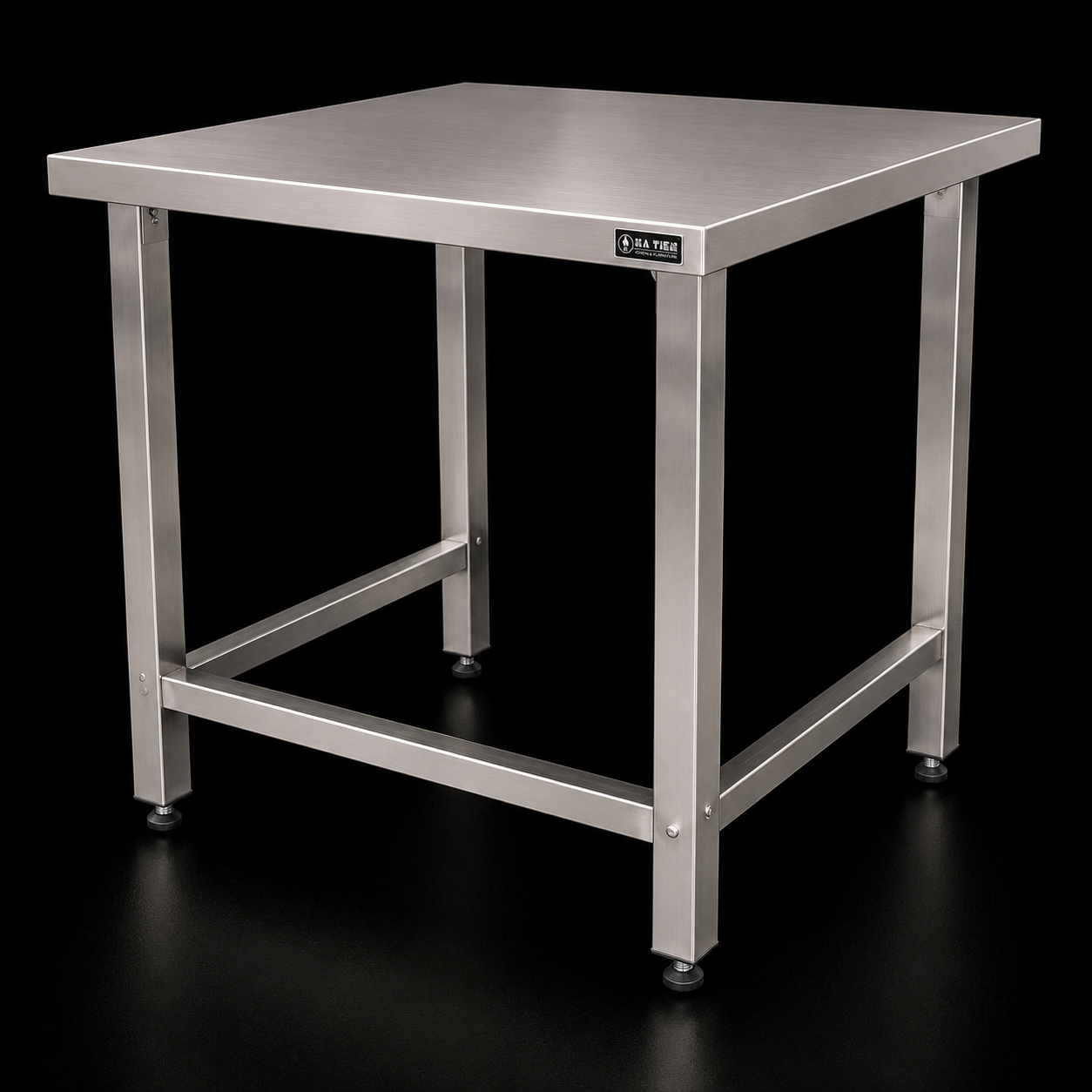 Bàn Góc Tường Inox - Bàn Góc Không Kệ