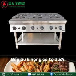 bếp âu 6 họng dùng gas