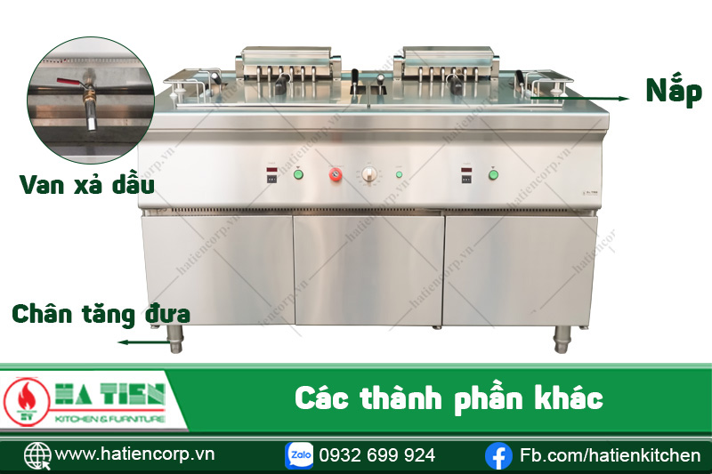 Cấu tạo bếp chiên nhúng công nghiệp