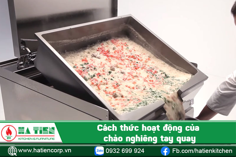 Chảo tay quay công nghiệp - Hà Tiên tư vấn theo công suất và workflow bếp