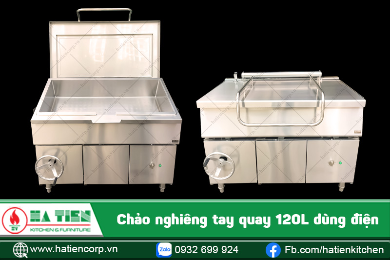 Chảo tay quay công nghiệp - Hà Tiên tư vấn theo công suất và workflow bếp