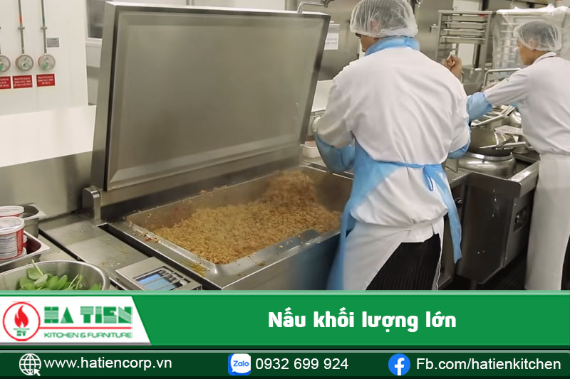 Chảo tay quay công nghiệp - Hà Tiên tư vấn theo công suất và workflow bếp
