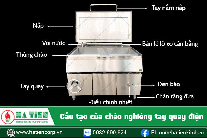 Chảo tay quay công nghiệp - Hà Tiên tư vấn theo công suất và workflow bếp