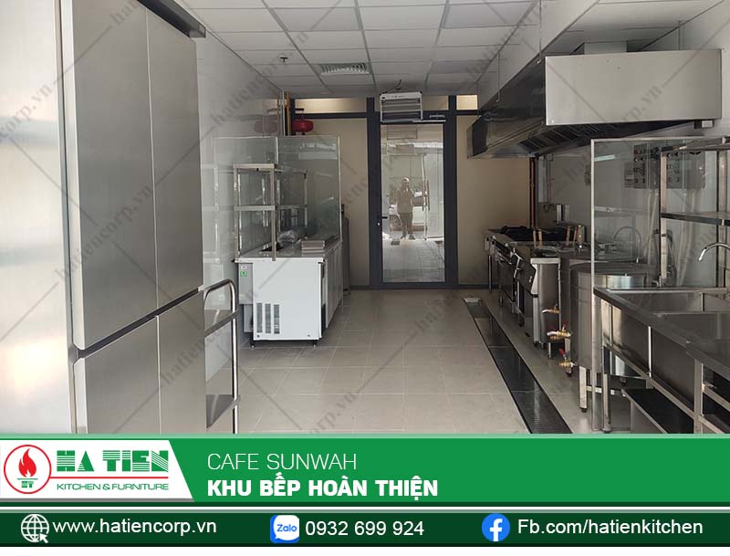 Toàn cảnh khu bếp được bố trí khoa học