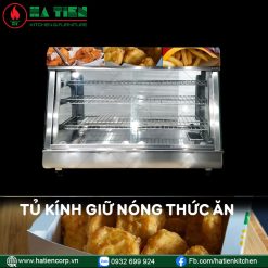 tủ kính giữ nóng thực phẩm