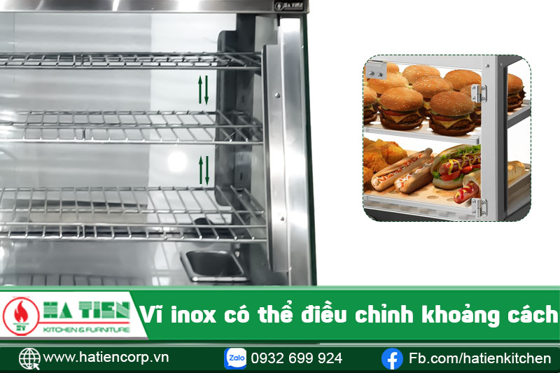 Vĩ inox có thể điều chỉnh độ cao