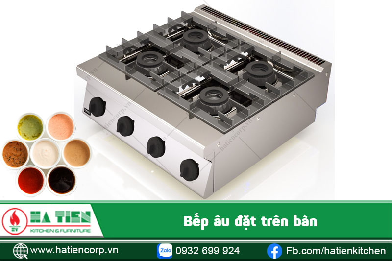Bếp âu đặt trên bàn