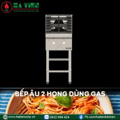 bếp âu 2 họng dùng gas