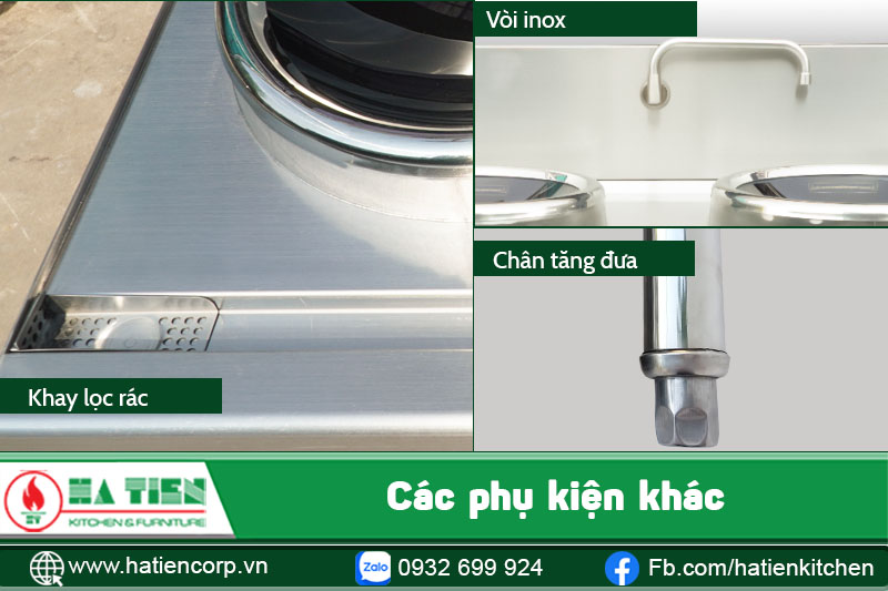 Các phụ kiện khác của bếp từ công nghiệp