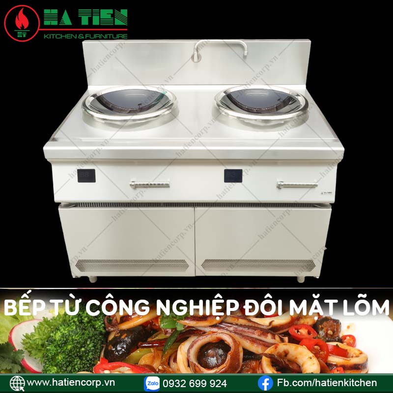 bếp từ công nghiệp đôi