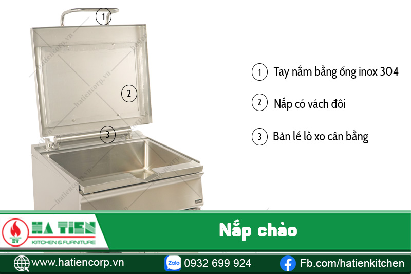 nắp chảo chiên tay quay dùng điện