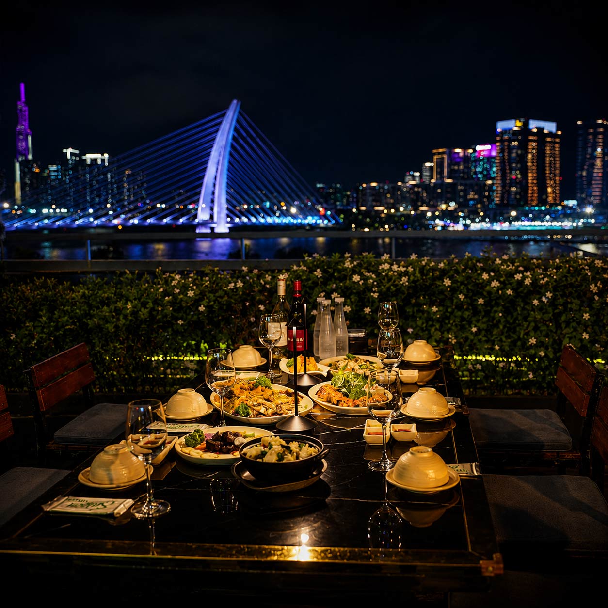thiết kế bếp quán nhậu Sài Gòn Grill