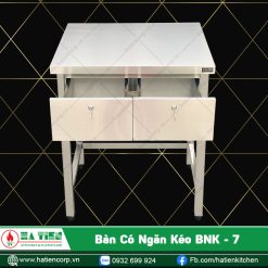 bàn inox có ngăn kéo