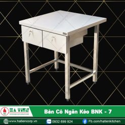 bàn bếp inox có ngăn kéo
