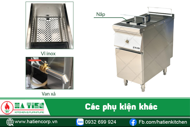 Các phụ kiện khác của bếp chiên nhúng gas