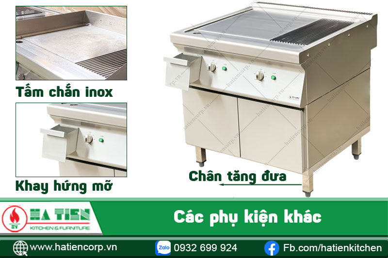 Phụ kiện của bếp chiên phẳng điện