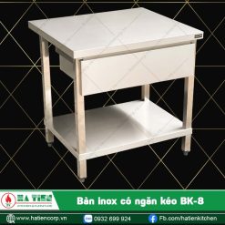 bàn inox có một ngăn kéo