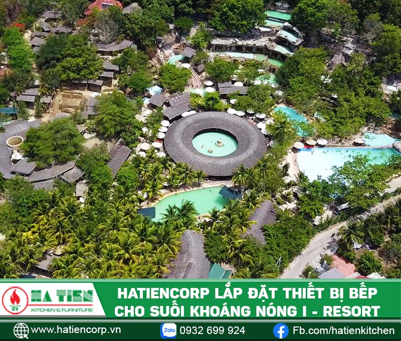 Hatiencorp lắp đặt thiết bị bếp tại Bùn Khoáng Nóng I-Resort Nha Trang