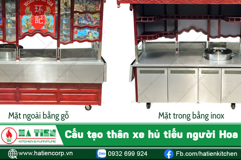 Cấu tạo xe bán hủ tiếu người Hoa XHTG8-20