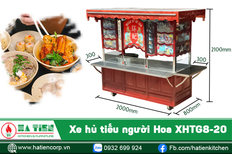 Xe hủ tiếu người Hoa một nồi nước dùng gas