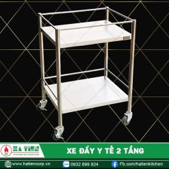 Xe đẩy dụng cụ y tế bằng inox