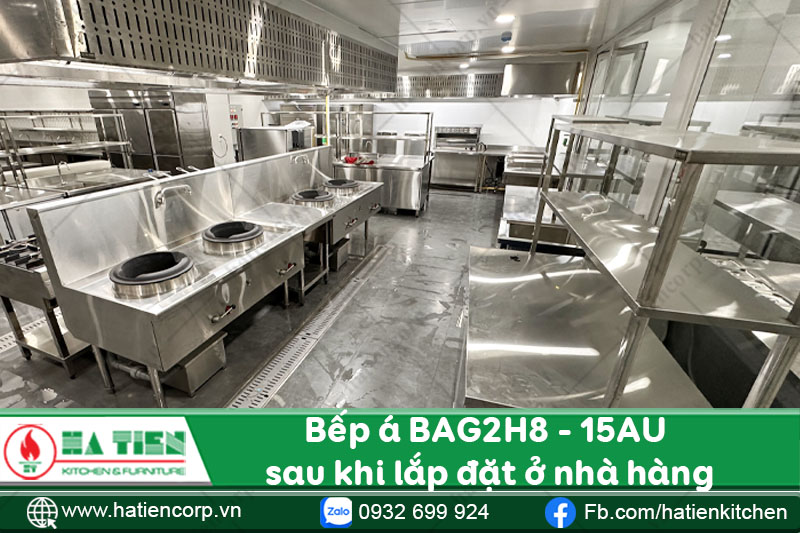 Hà Tiên lắp đặt bếp á cho nhà hàng ở Nha Trang
