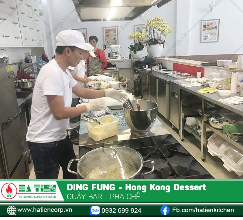 Hatiencorp thiết kế và thi công thiết bị khu bếp nhà hàng