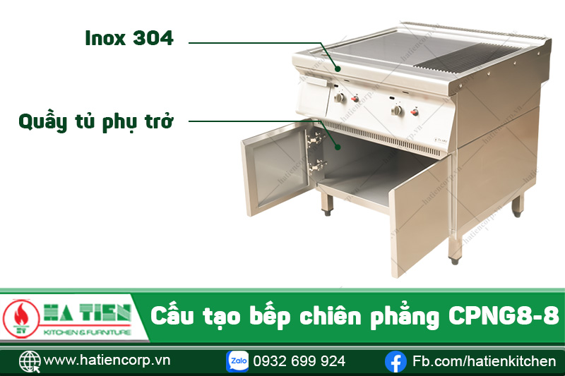 Thân bếp chiên phẳng CPNG8-8