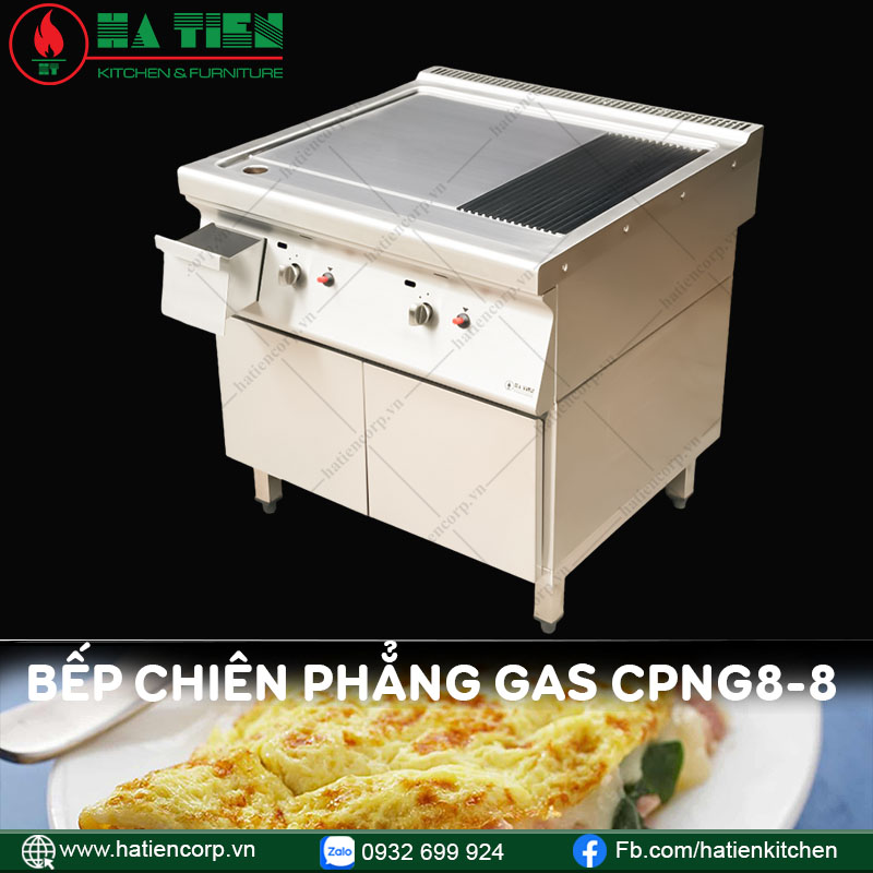 chiên phẳng gas CPNG8-8