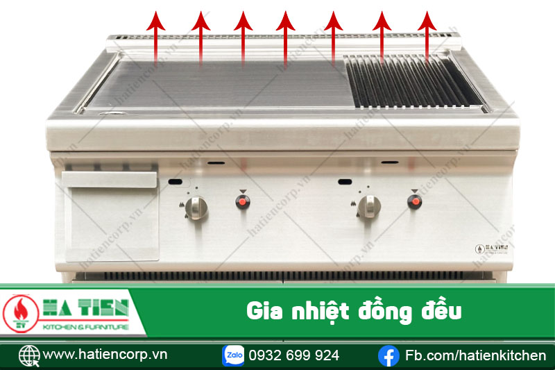 Gia nhiệt đồng đều khắp các vùng nấu
