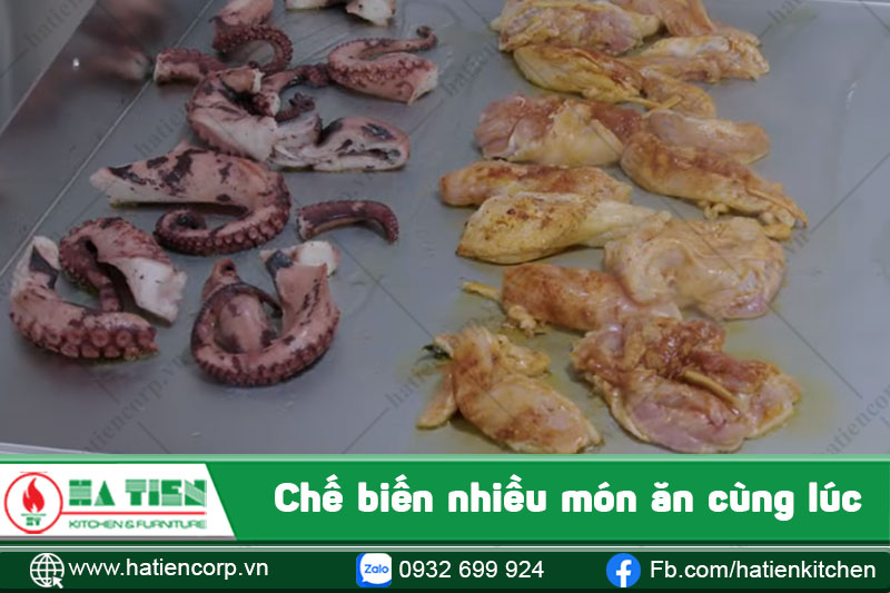 Chế biến được nhiều món ăn cùng lúc