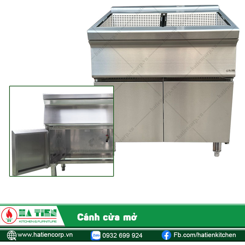 Bàn có 2 cánh cửa mở