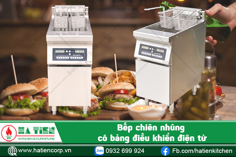 Mẫu mã bếp chiên nhúng công nghiệp