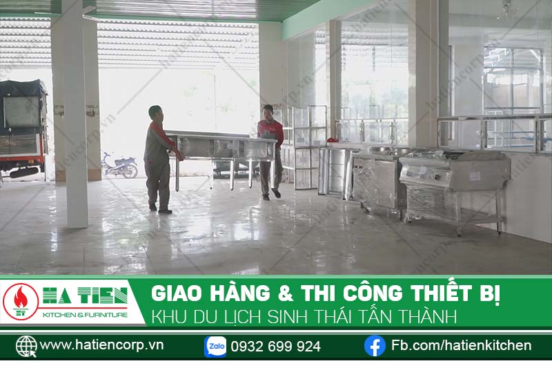 Vận chuyển thiết bị đến khu du lịch sinh thái Tấn Thành