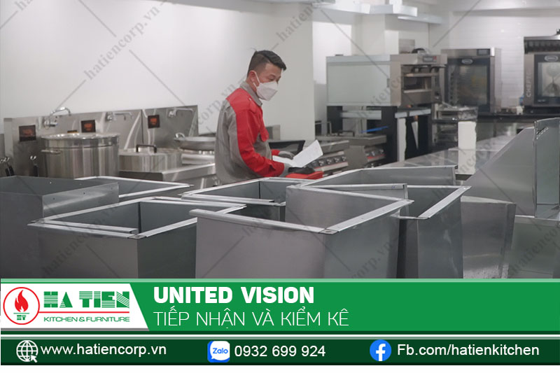 Sau khi vận chuyển đến địa điểm, thiết bị được kiểm kê và tiếp nhận