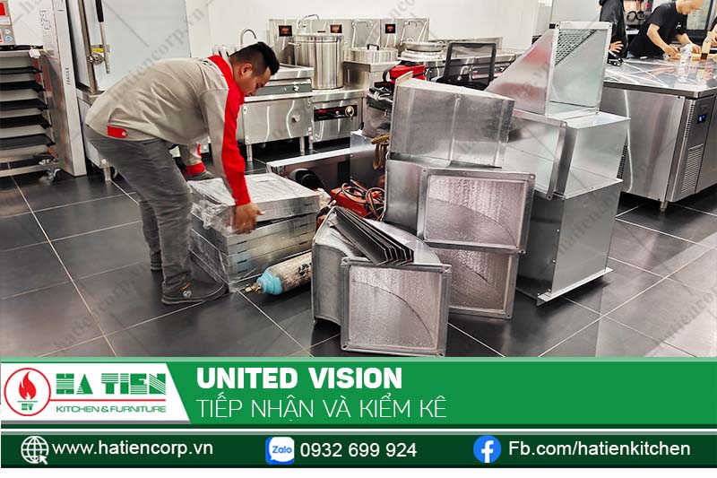 Các co hút khói tại bếp United Vision