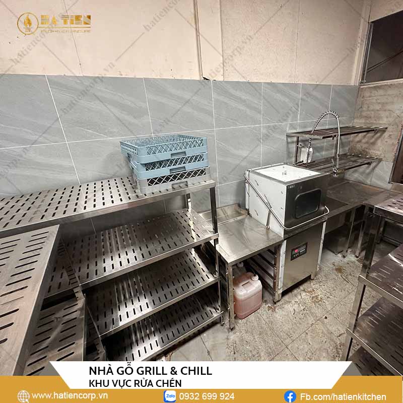 Khu vực rửa chén