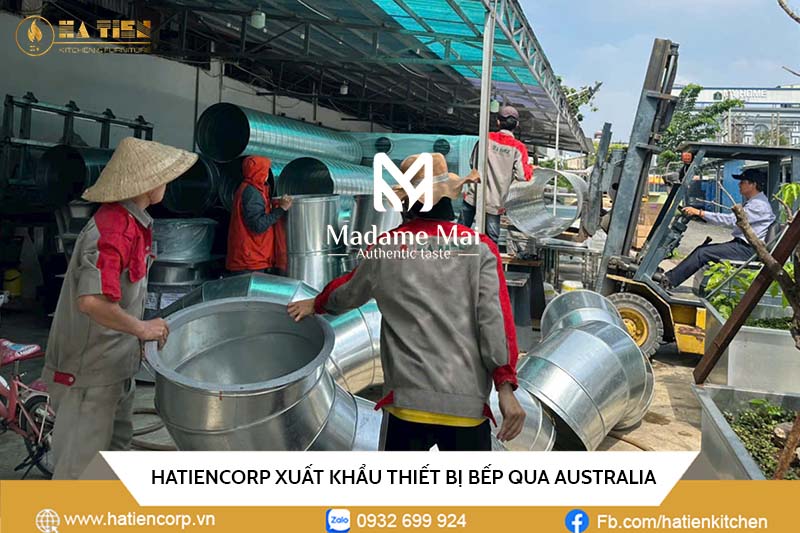 Xưởng sản xuất inox ở Việt Nam xuất khẩu Thiết Bị Bếp Sang Úc