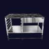 Bàn Thao Tác Bằng Inox Kết Hợp Mặt Đá Hoa Cương Cao Cấp