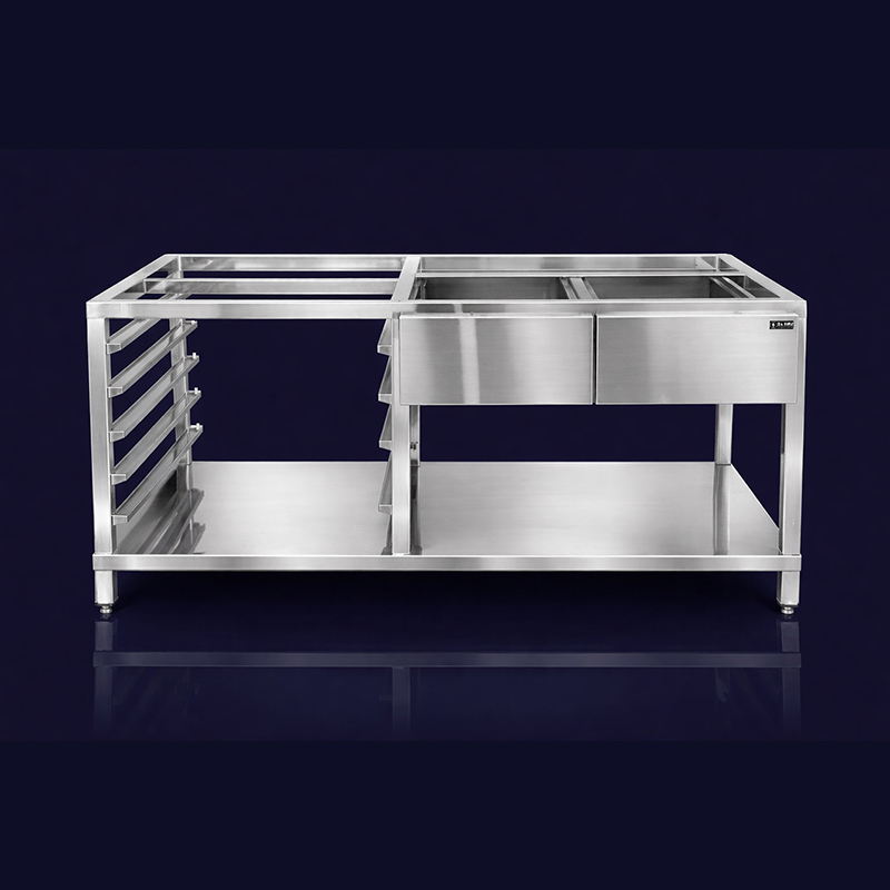 Bàn Thao Tác Bằng Inox Kết Hợp Mặt Đá Hoa Cương Cao Cấp - Ảnh 3