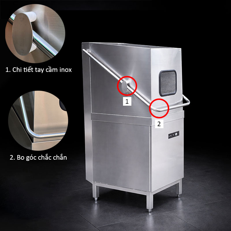 Tay cầm được thiết kế bo tròn, sử dụng dễ dàng và linh hoạt