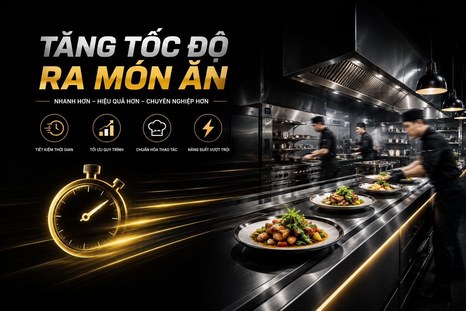 Tăng tốc độ ra món ăn