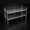 Kệ Lỗ 2 Tầng Để Bàn Inox