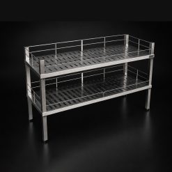 Kệ Lỗ 2 Tầng Để Bàn Inox