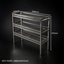 Kệ thanh 3 tầng đặt trên bàn – giải pháp lưu trữ tiện dụng cho bếp và quầy pha chế